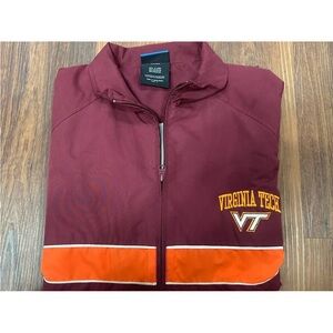 NCAA Virginia‎ Tech Starter Windbreaker Mens Size Medium Full Zip Jacket NICE!